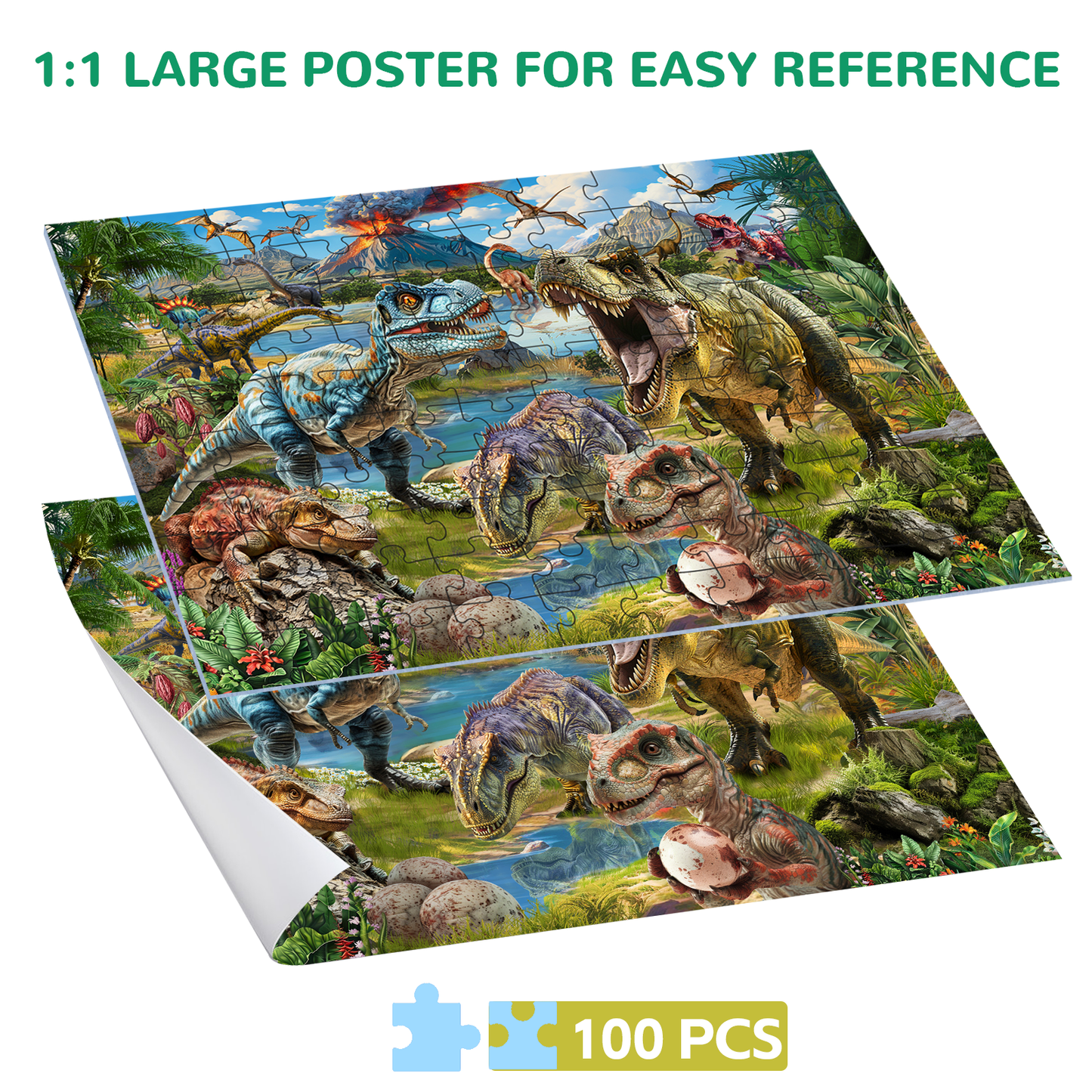Dinosaur World Puzzle 100 Pieces