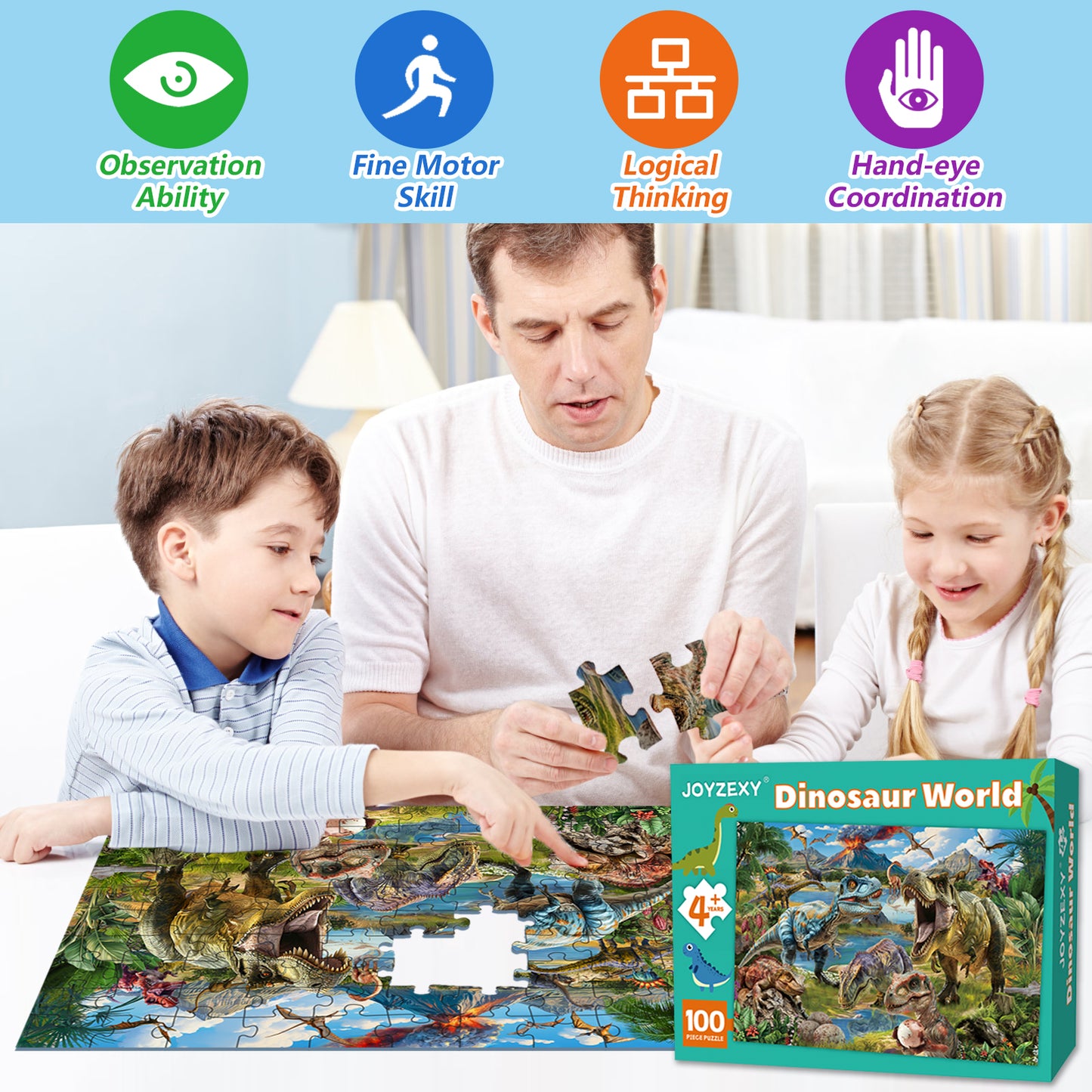Dinosaur World Puzzle 100 Pieces