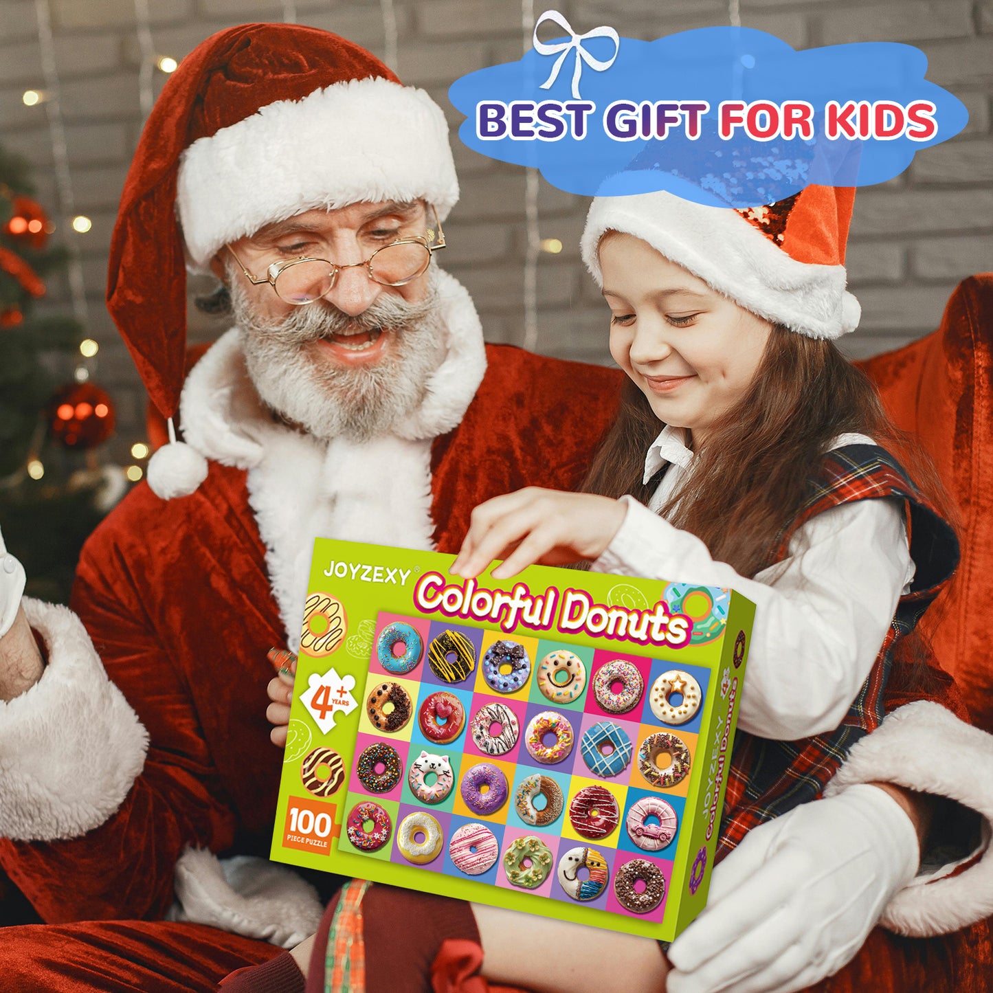 Colorful Donuts Puzzle 100 Pieces