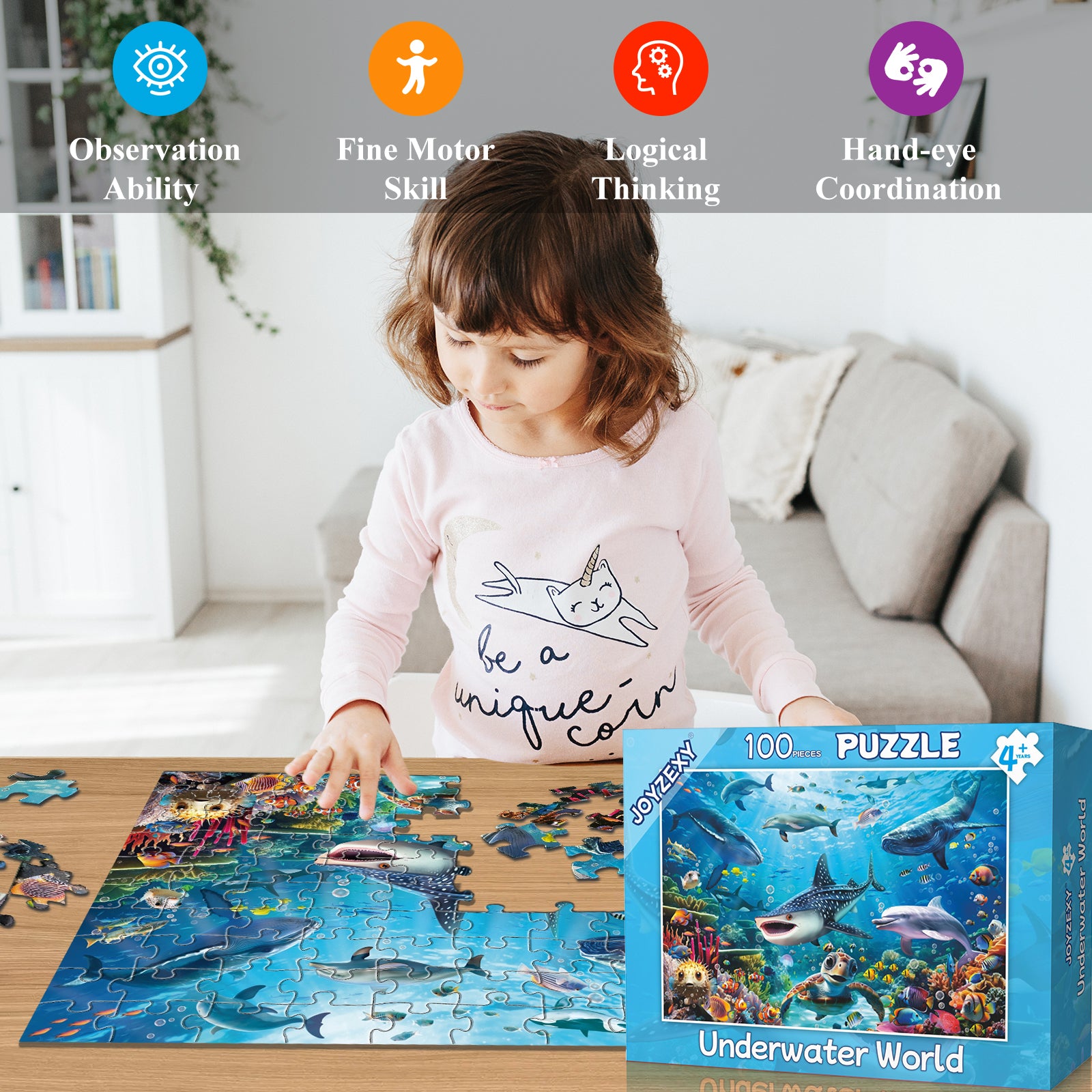 ジグソーパズル Breezing sea port Amazon.com: JOYZEXY 500 Piece Puzzles for Adults, Underwater