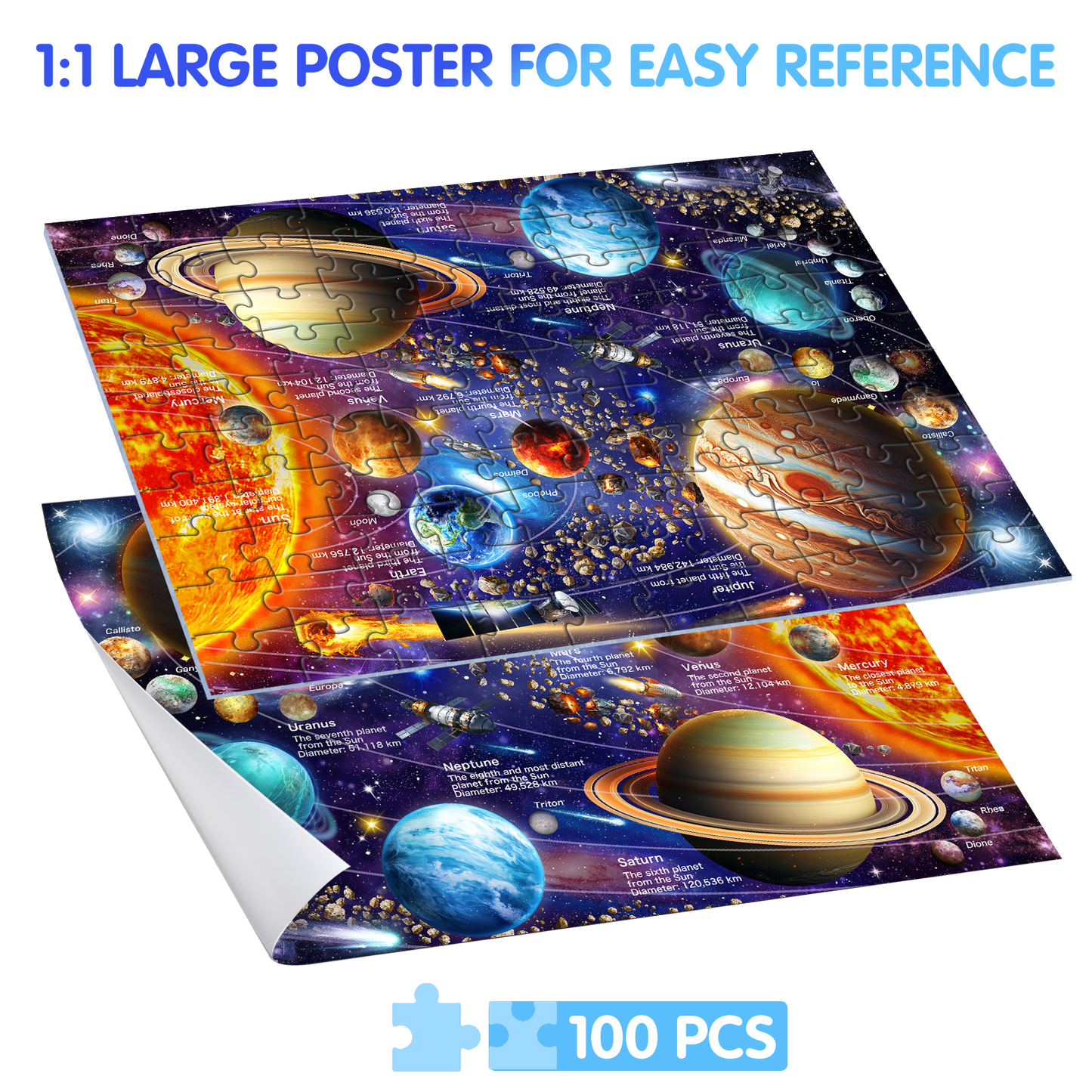 Solar System Puzzle 100 Pieces