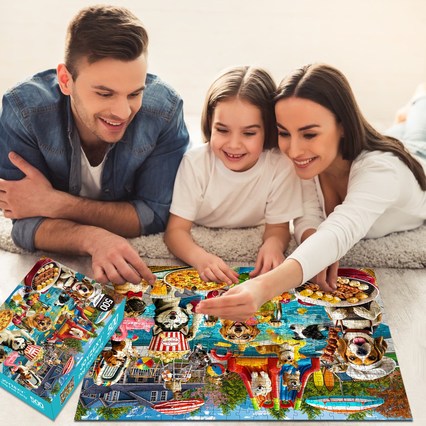 Dog Pool Party Puzzle 500 Pieces
