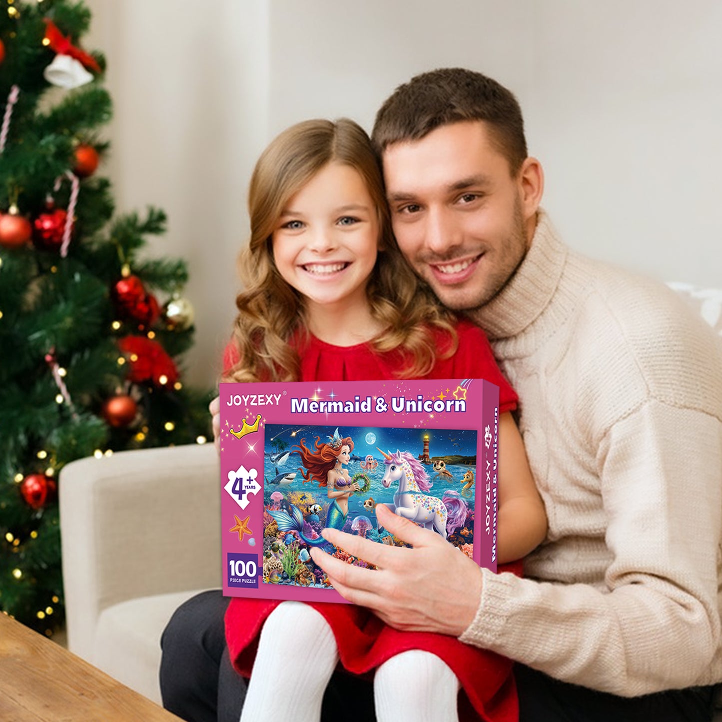 Mermaid and Unicorn Puzzle 100 Pieces