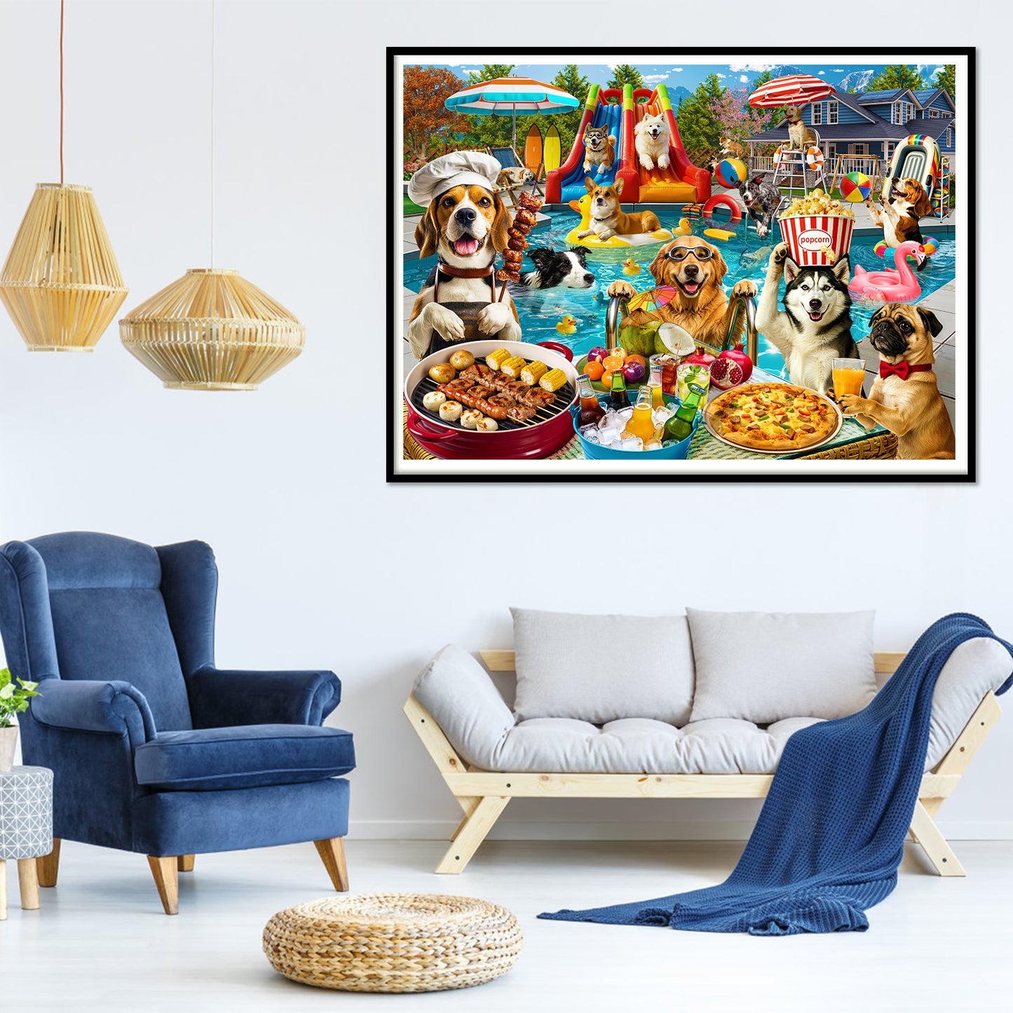 Dog Pool Party Puzzle 500 Pieces