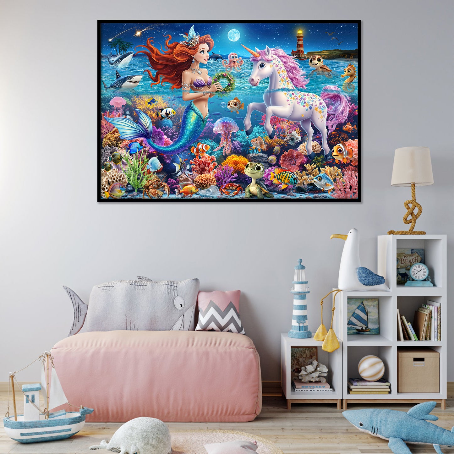 Mermaid and Unicorn Puzzle 100 Pieces